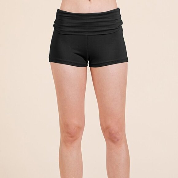 Heart & Hips Pants - Black Exercise Short Stretch Pants by Heart & Hips